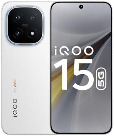 iQOO 15 (Legend, 12GB RAM, 256GB Storage) | Fastest Snapdragon 8 Elite Gen 5 Processor* | Samsung 2K M14 Lead OLED Display | Origin OS 6 with Personalized AI Features